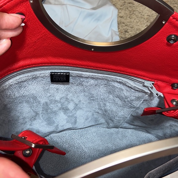 Unique Nwot Cover B Unique Leather Crossbody Bag Germany - red - Picture 10 of 11